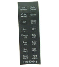 Load image into Gallery viewer, Pentair EasyTouch Compool Wireless Remote Decal Label 520248 (1 pc)