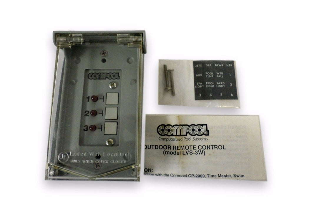 Pentair Compool LVS-3W Outdoor Remote Control LVS3W With Circuit Board 10466