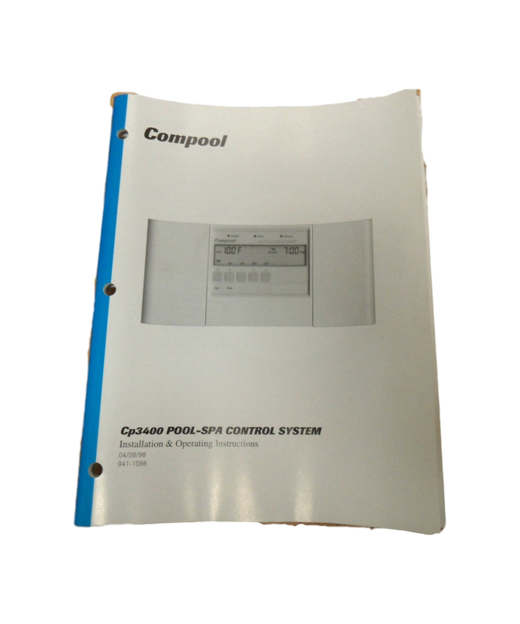 Pentair Compool CP3400 Pool & Spa Control System Owner Manual Installation