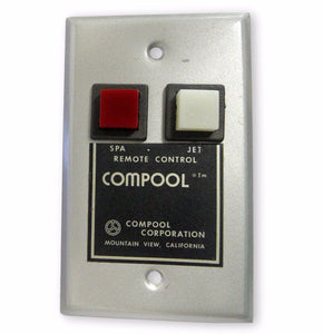 Compool Two Button Spa Jet Wall Mount Remote Control