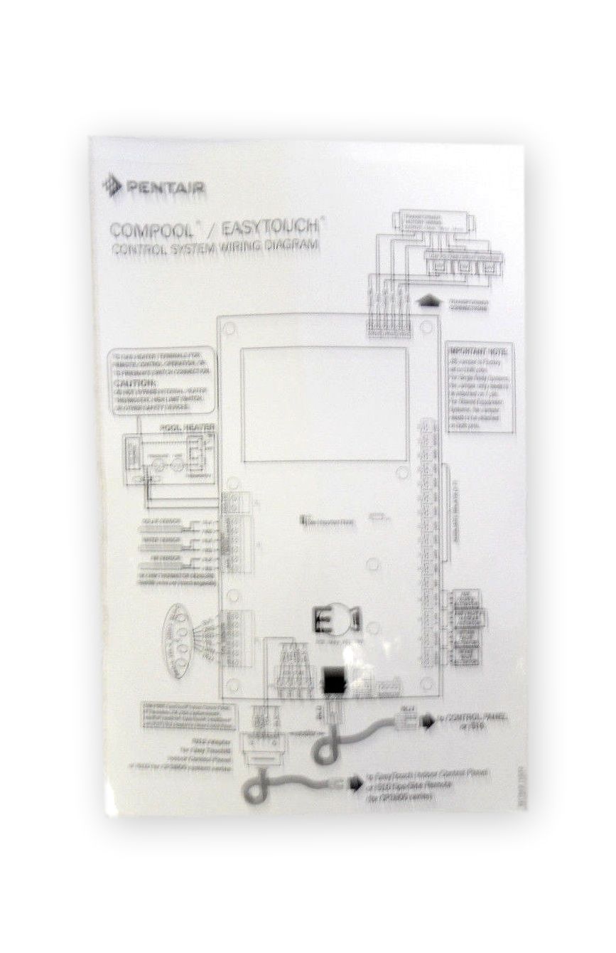 Pentair Compool EasyTouch Replacement Control System Panel Wiring Diagram Label