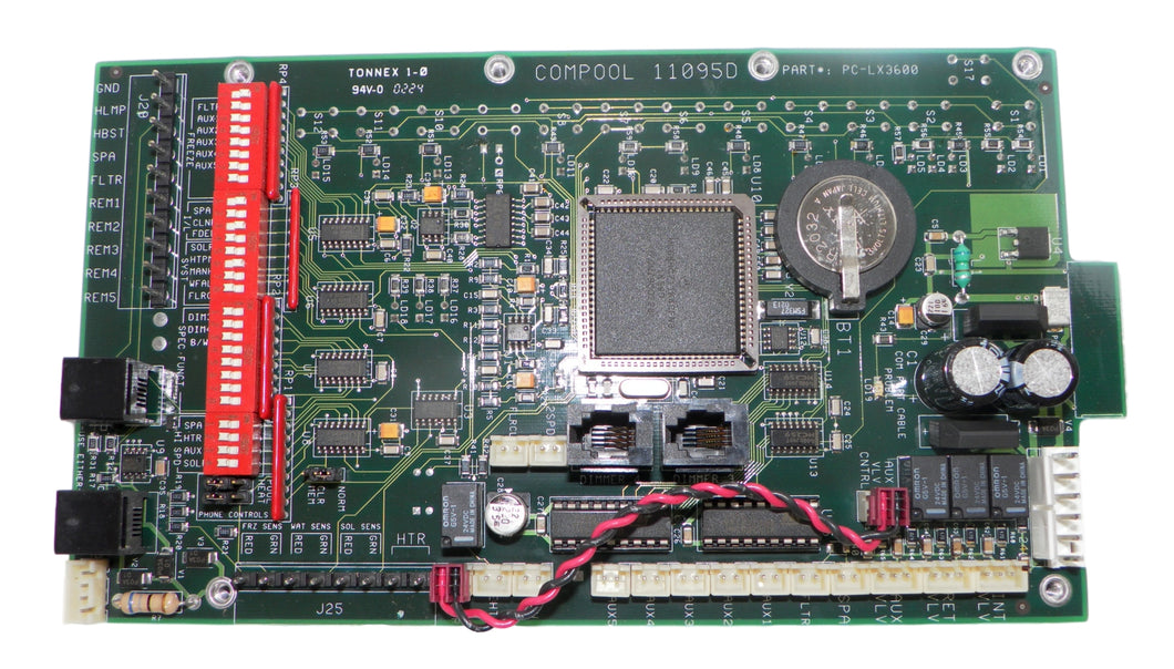 Pentair Compool PCLX3600 PC-LX3600 PCB Circuit Board 11095D, Replaces 3600 3400
