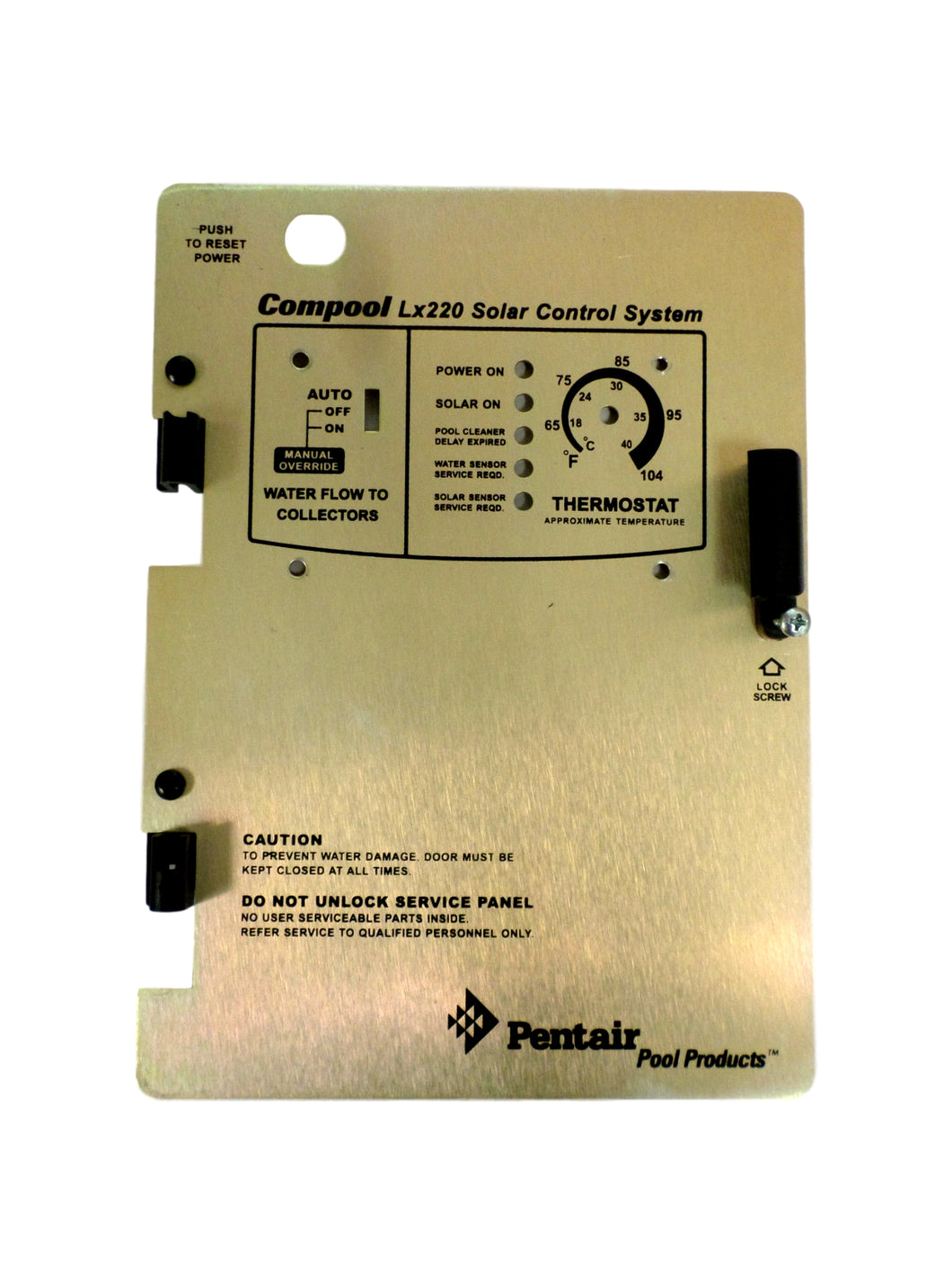 Pentair Compool LX-220 BEZEL Replacement Solar Control Panel LX220